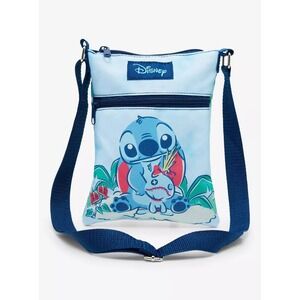 Bioworld Disney Lilo‎ & Stitch Palm Tree Passport Crossbody Bag